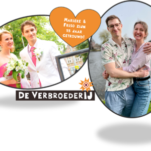 Marieke & Friso <BR>zijn 15 jaar getrouwd!